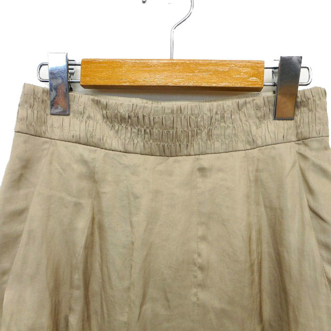 VIAGGIO BLU(ビアッジョブルー)のビアッジョブルー スカート フレア ひざ丈 シャーリング タック 薄手 1 レディースのスカート(ひざ丈スカート)の商品写真