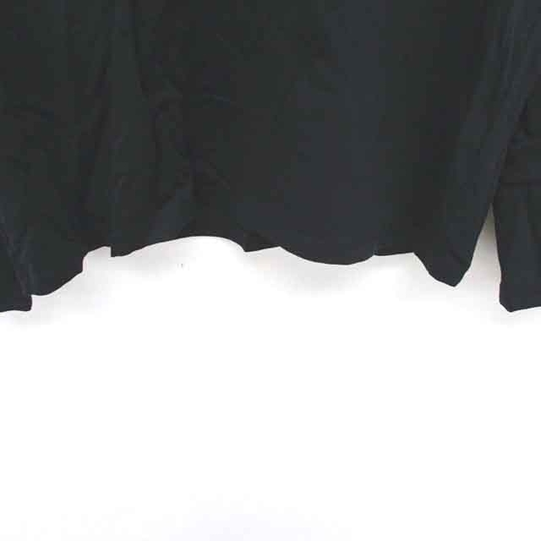 archives(アルシーヴ)のアルシーヴ カットソー Tシャツ ボートネック フリル 薄手 長袖 M 黒 レディースのトップス(カットソー(長袖/七分))の商品写真