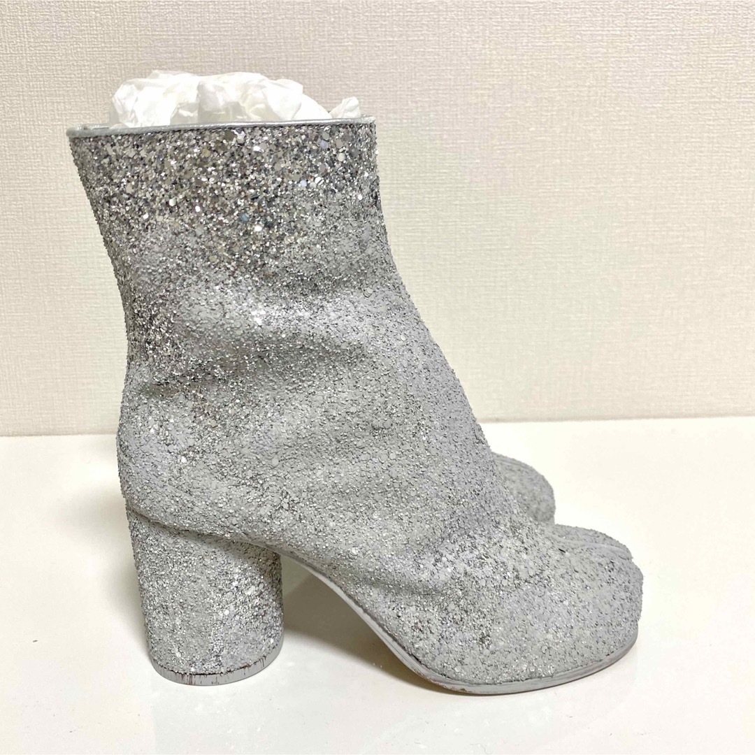 値下げMaison Margiela グリッター足袋ブーツ37 新品 確実正規品 - ブーツ