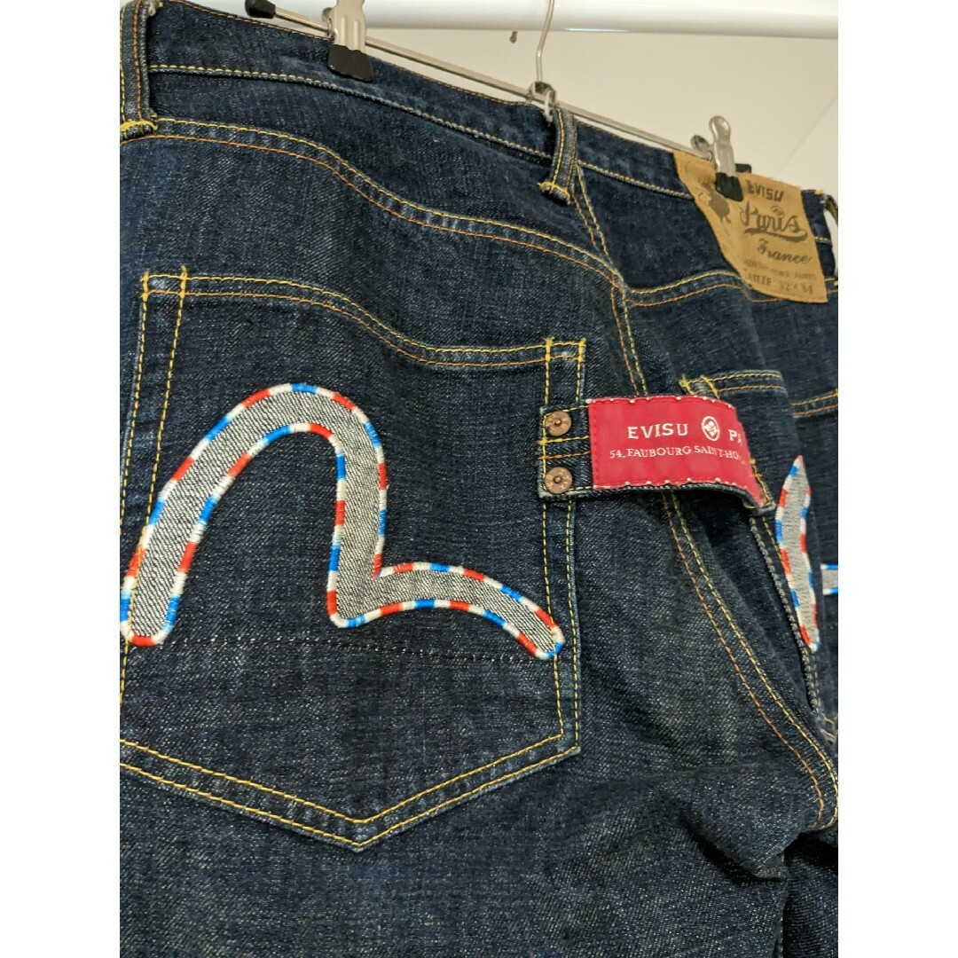 EVISU(エビス)の【希少・人気デザイン】EVISU PARIS　エビス　カモメ刺繍　No1466 メンズのパンツ(デニム/ジーンズ)の商品写真