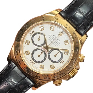 ロレックス(ROLEX)の　ロレックス ROLEX デイトナ 逆6　N番 16518G K18YG/クロコ 自動巻き メンズ 腕時計(その他)
