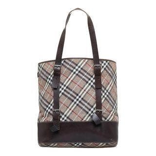 バーバリー(BURBERRY)のバーバリー ブルーレーベル チェック ハンドバッグ トートバッグ ウール レディース BURBERRY 【1-0099765】(トートバッグ)