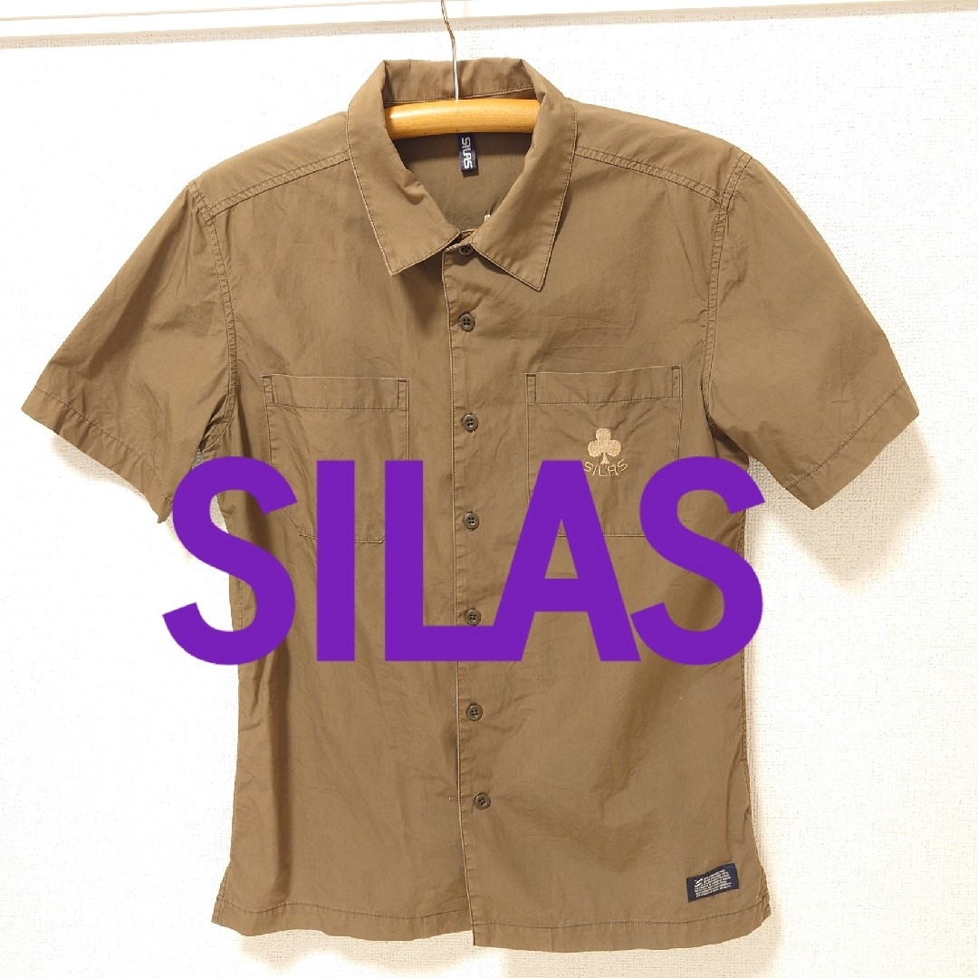 SILAS Ｍサイズ カーキ半袖シャツボーリングシャツ メンズのトップス(シャツ)の商品写真