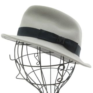 メゾンミッシェル(Maison Michel)のメゾンミッシェル 近年モデル ハット 中折れ帽子 フェルト リボン グレー S(その他)