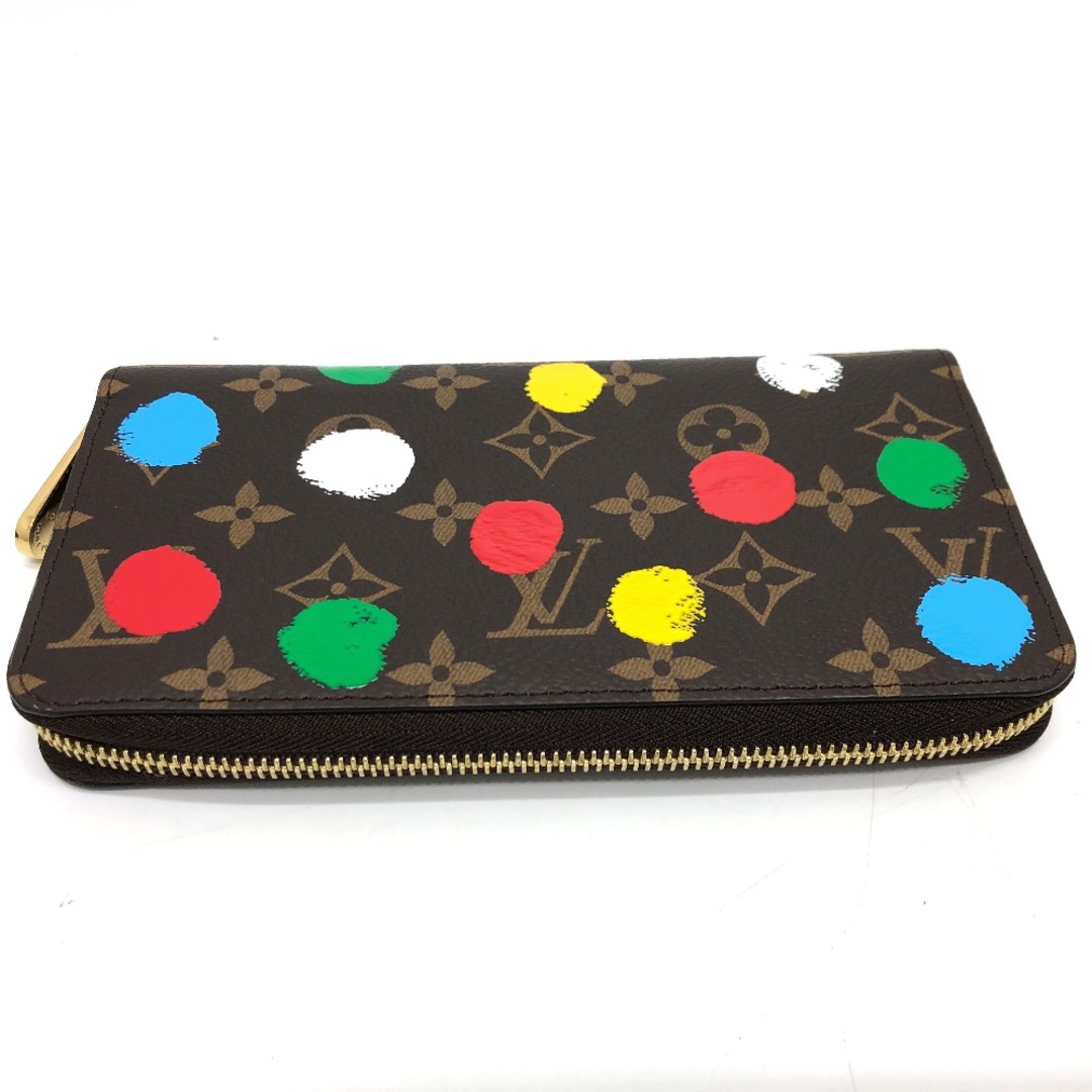 ルイヴィトン LOUIS VUITTON ジッピーウォレット M81864  モノグラム 草間彌生 長財布 モノグラムキャンバス ブラウン