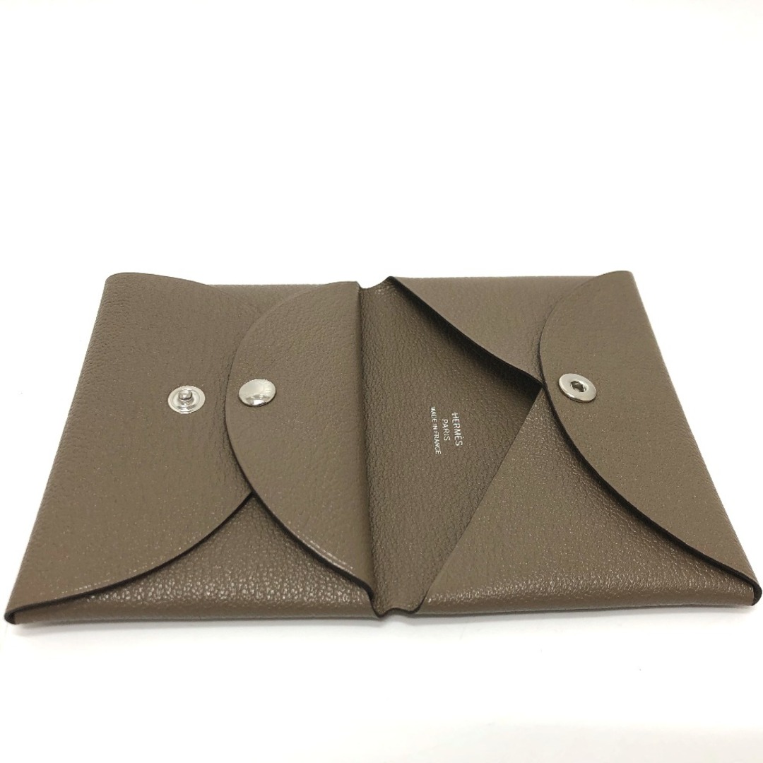Hermes - エルメス HERMES カルヴィ デュオ 名刺入れ 二つ折り カード