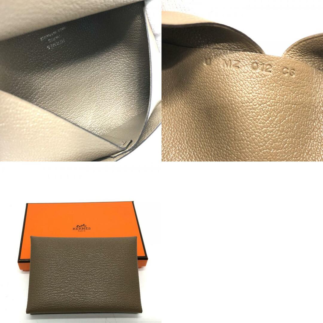 Hermes - エルメス HERMES カルヴィ デュオ 名刺入れ 二つ折り カード