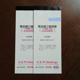 USMH 株主優待券 6000円分(ショッピング)