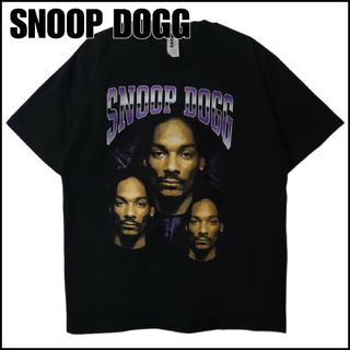 【デットストック】 SNOOP DOGG スヌープドッグ　ラッパーT　黒　XL(Tシャツ/カットソー(半袖/袖なし))