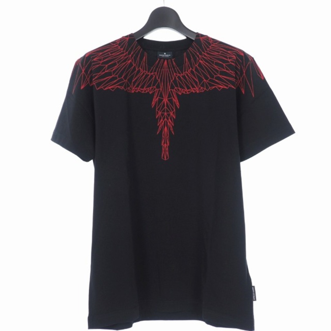 MARCELO BURLON(マルセロブロン)のマルセロバーロン レッド ウィングス プリント Tシャツ カットソー XL 黒 メンズのトップス(Tシャツ/カットソー(半袖/袖なし))の商品写真