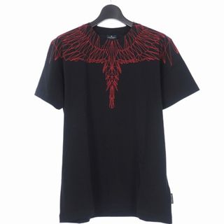 マルセロブロン(MARCELO BURLON)のマルセロバーロン レッド ウィングス プリント Tシャツ カットソー XL 黒(Tシャツ/カットソー(半袖/袖なし))