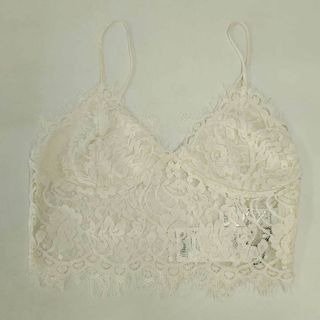 マウジー(moussy)の【未使用】マウジー LACE BUSTIER J キャミソール レース 2 ホワイト 0109AA80-5690 レディース トップス(その他)