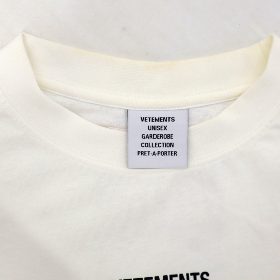 VETEMENTS 2021SS クルーネック ロゴ パッチ 半袖 Tシャツ S