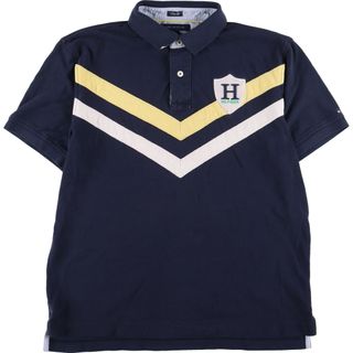 トミーヒルフィガー(TOMMY HILFIGER)の古着 トミーヒルフィガー TOMMY HILFIGER 半袖 ポロシャツ メンズL /eaa341723(ポロシャツ)