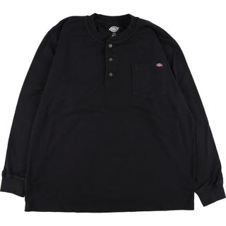 ディッキーズ(Dickies)の古着 ディッキーズ Dickies ヘンリーネック ロングTシャツ ロンT メンズXL /eaa345460(Tシャツ/カットソー(半袖/袖なし))