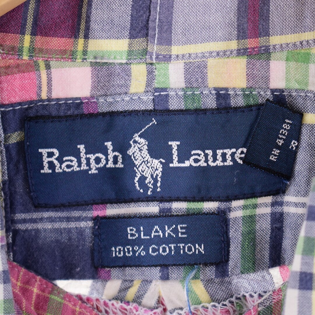 Ralph Lauren - 古着 ラルフローレン Ralph Lauren BLAKE パッチワーク