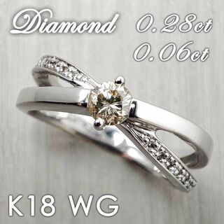 ダイヤリング 18金ホワイトゴールド 品質保証書付 エタニティ K18WG(リング(指輪))