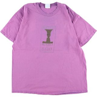 ヘインズ(Hanes)の古着 90年代 ヘインズ Hanes ROMEO AND JULIET ロメオとジュリエット プリントTシャツ メンズL ヴィンテージ /eaa346050(Tシャツ/カットソー(半袖/袖なし))