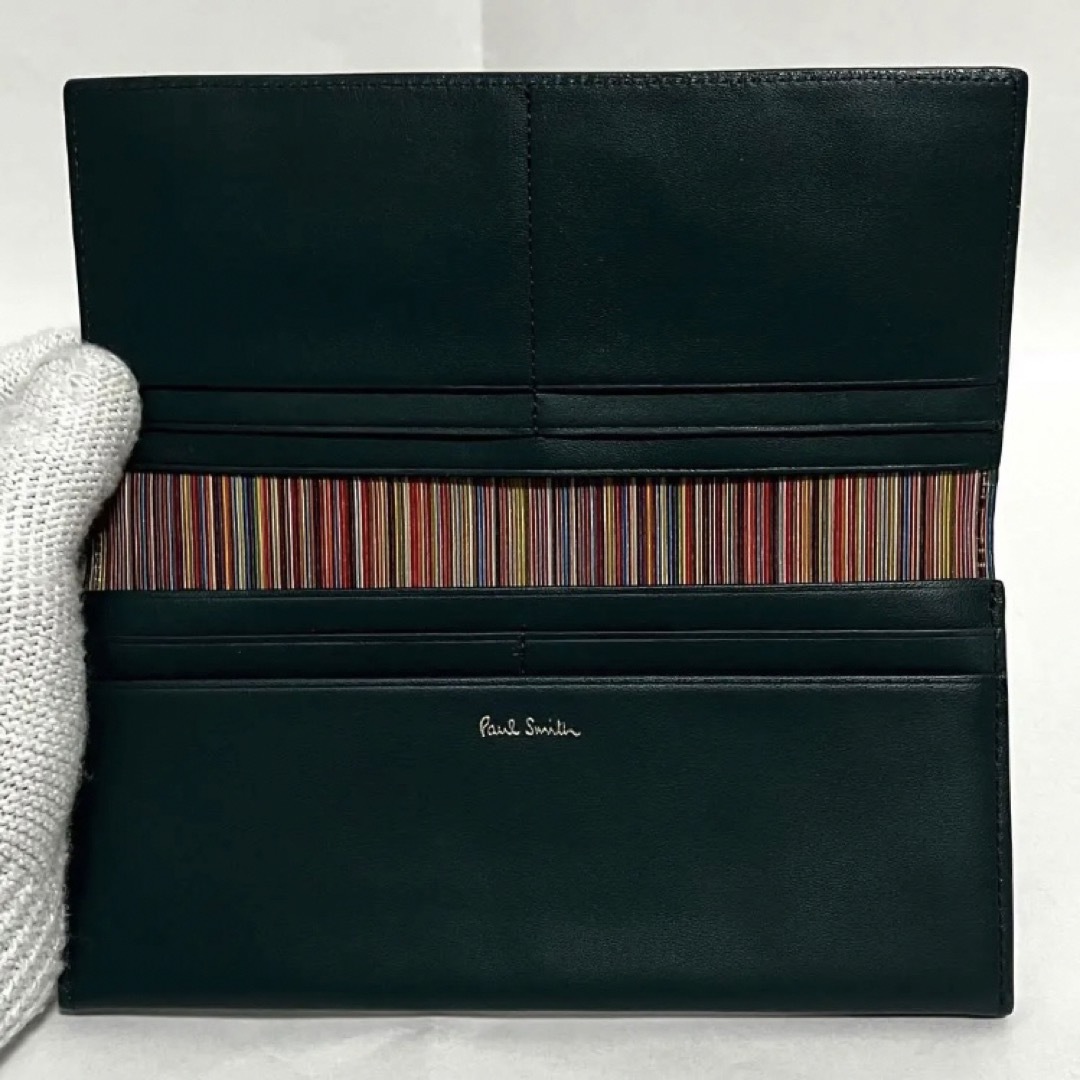Paul Smith ポールスミス マルチストライプトリムインサイド 長財布