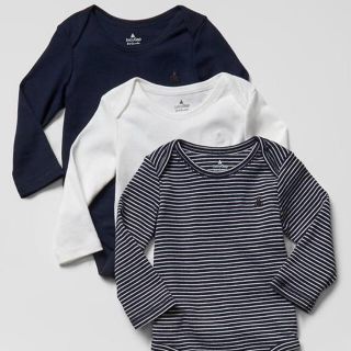 ベビーギャップ(babyGAP)の新品半額以下！babyGap70 ロンパース3枚組(ロンパース)