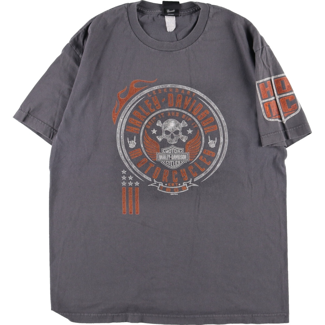 古着 Bravado Harley-Davidson ハーレーダビッドソン 両面プリント モーターサイクル バイクTシャツ メンズL /eaa343388