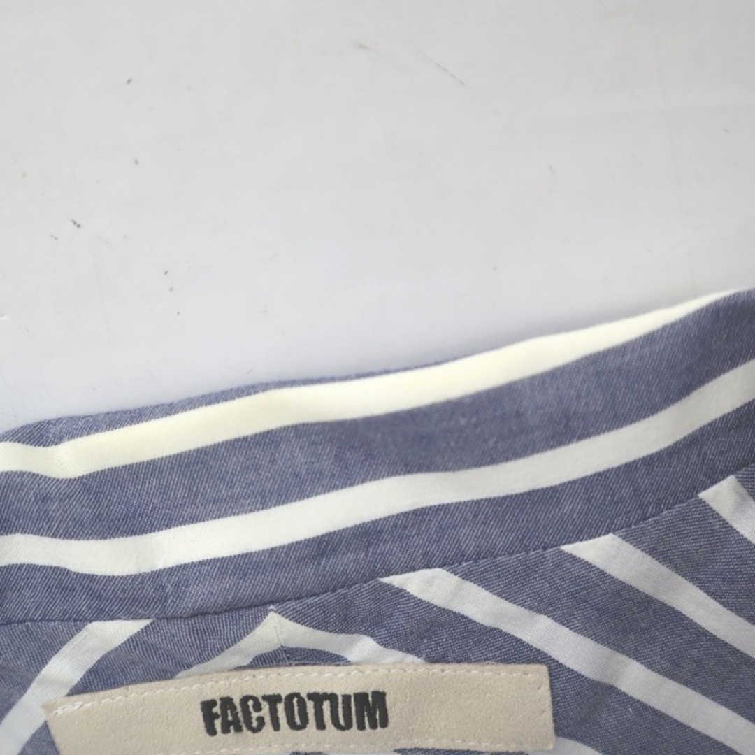 FACTOTUM(ファクトタム)のファクトタム FACTOTUM ボーダー ヨークスリーブオープンカラーシャツ  メンズのトップス(シャツ)の商品写真