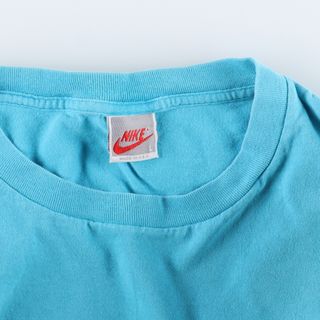 NIKE vintage ナイキ ヴィンテージ Tシャツ サイズ：M 銀タグ ゴツナイキ 90s ネイビー 紺 トップス 半袖 クルーネック シンプル カジュアル ブランド【メンズ】