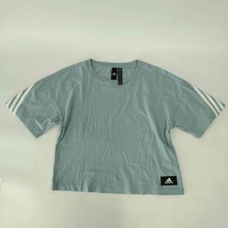 アディダス(adidas)のアディダス フューチャーアイコン スリーストライプス 半袖Tシャツ M マジックグレー HE0310 レディース スポーツウェア(その他)