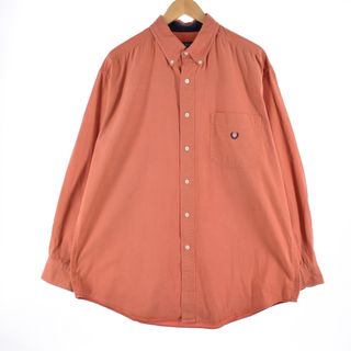 ラルフローレン(Ralph Lauren)の古着 90年代 ラルフローレン Ralph Lauren CHAPS チャップス 長袖 ボタンダウンシャツ メンズXL ヴィンテージ /eaa345290(シャツ)