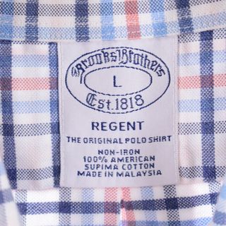 ブルックスブラザーズ Brooks Brothers Est.1818 長袖 チェックシャツ メンズM /eaa343996