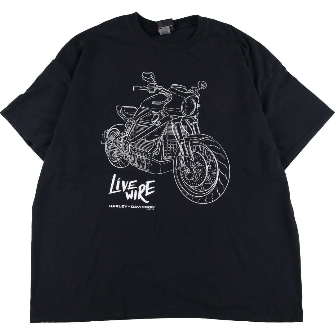 ハーレーダビッドソン Harley-Davidson モーターサイクル バイクTシャツ メンズXXL /eaa346067