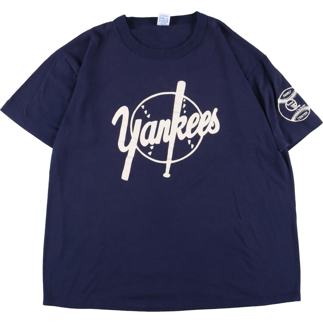 90年代 ラッセル Russell MLB NEW YORK YANKEES ニューヨークヤンキース スポーツプリントTシャツ USA製 メンズXL ヴィンテージ /eaa346071