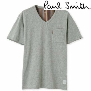 ポールスミス(Paul Smith)の【新品タグ付き】ポールスミス 半袖VネックTシャツ メンズLL グレー杢(Tシャツ/カットソー(半袖/袖なし))