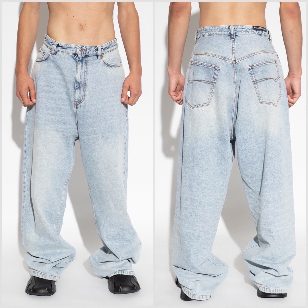 一部予約販売】 BALENCIAGA PULL UP Large Buggy Jeans S メンズ