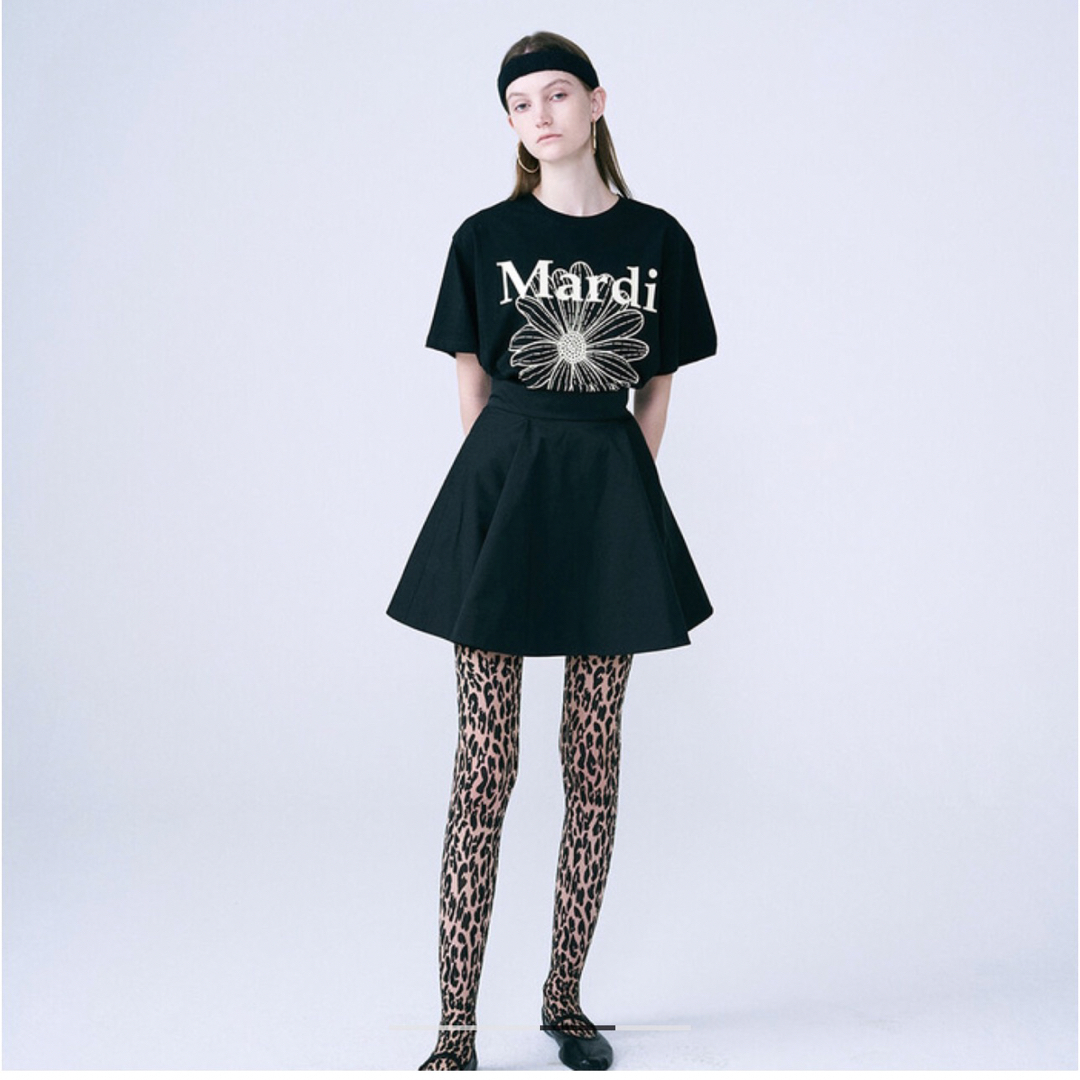 MardiMercredi マルディメクルディ Tシャツ BLACK CREAM