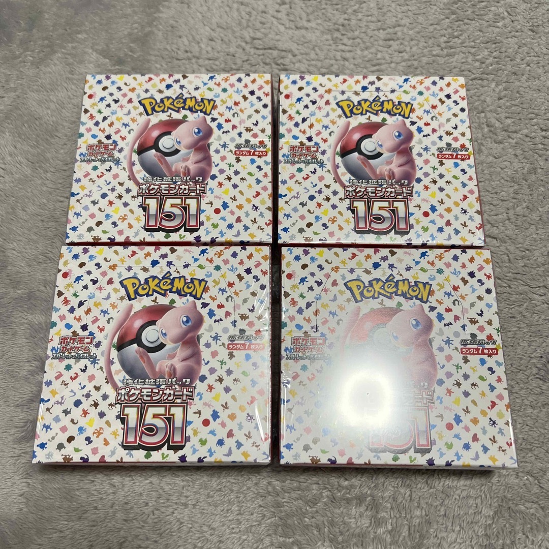 ポケモンカード151  4BOX  新品シュリンク付き