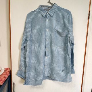 ユニクロ(UNIQLO)のリネンブレンドオーバーサイズシャツ Ｍサイズ(シャツ)