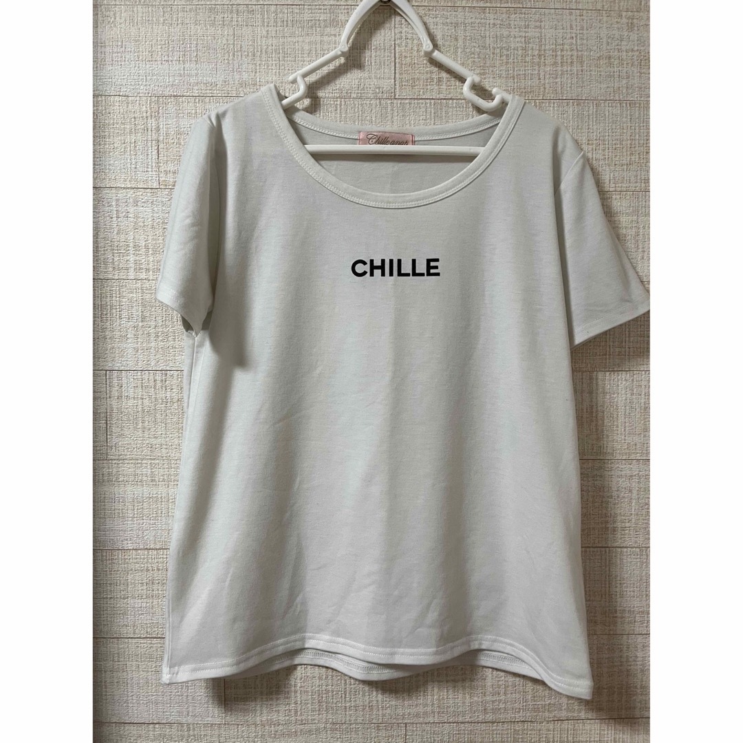CHILLE anap(チルアナップ)のCHILLE 白Tシャツ レディースのトップス(Tシャツ(半袖/袖なし))の商品写真