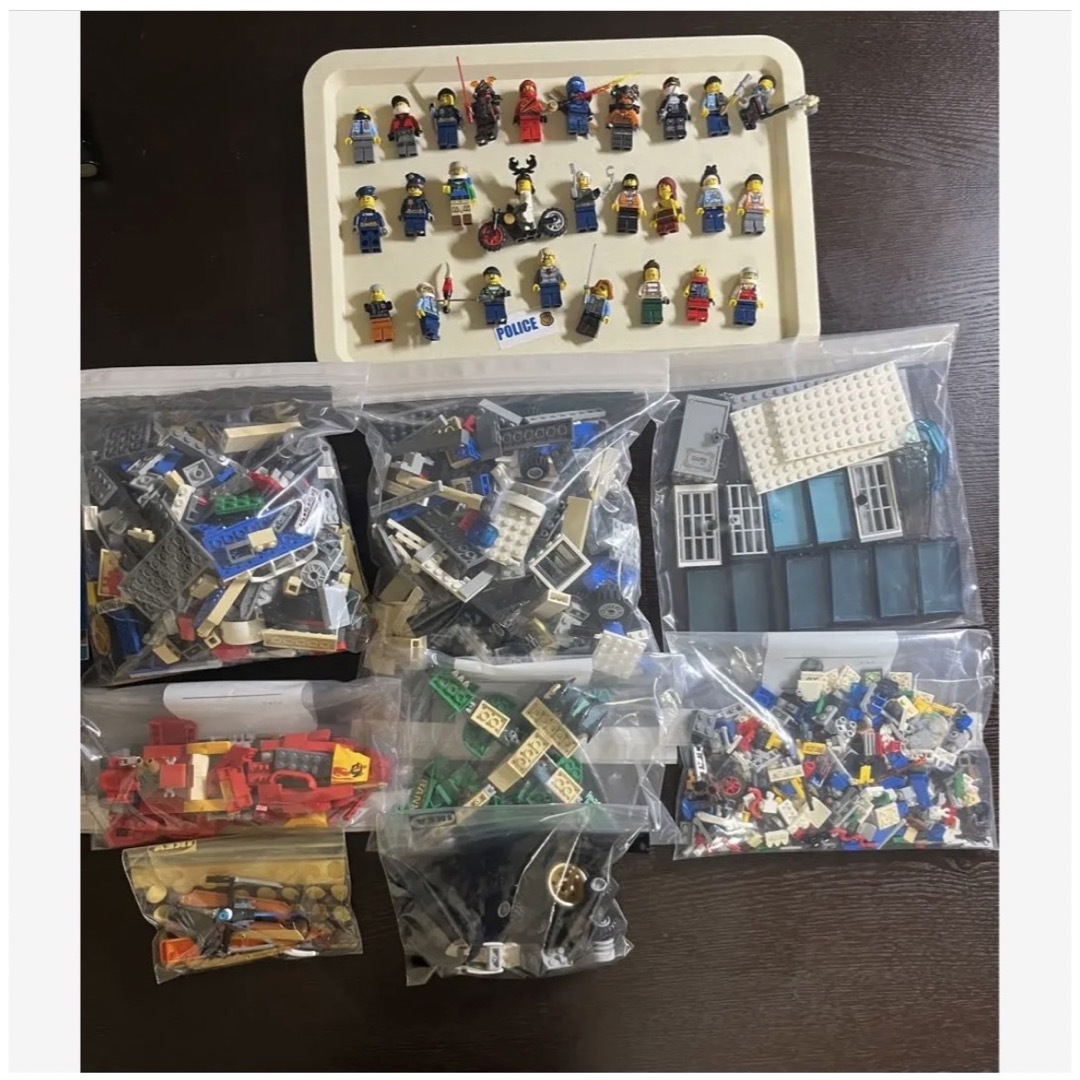 LEGO シティ大量まとめ売り1.2kg強 LEGOニンジャー ミニフィグ27体-