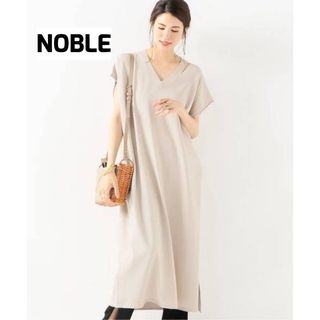 ノーブル(Noble)のNOBLE ノーブル スリットネックロングワンピース(ロングワンピース/マキシワンピース)