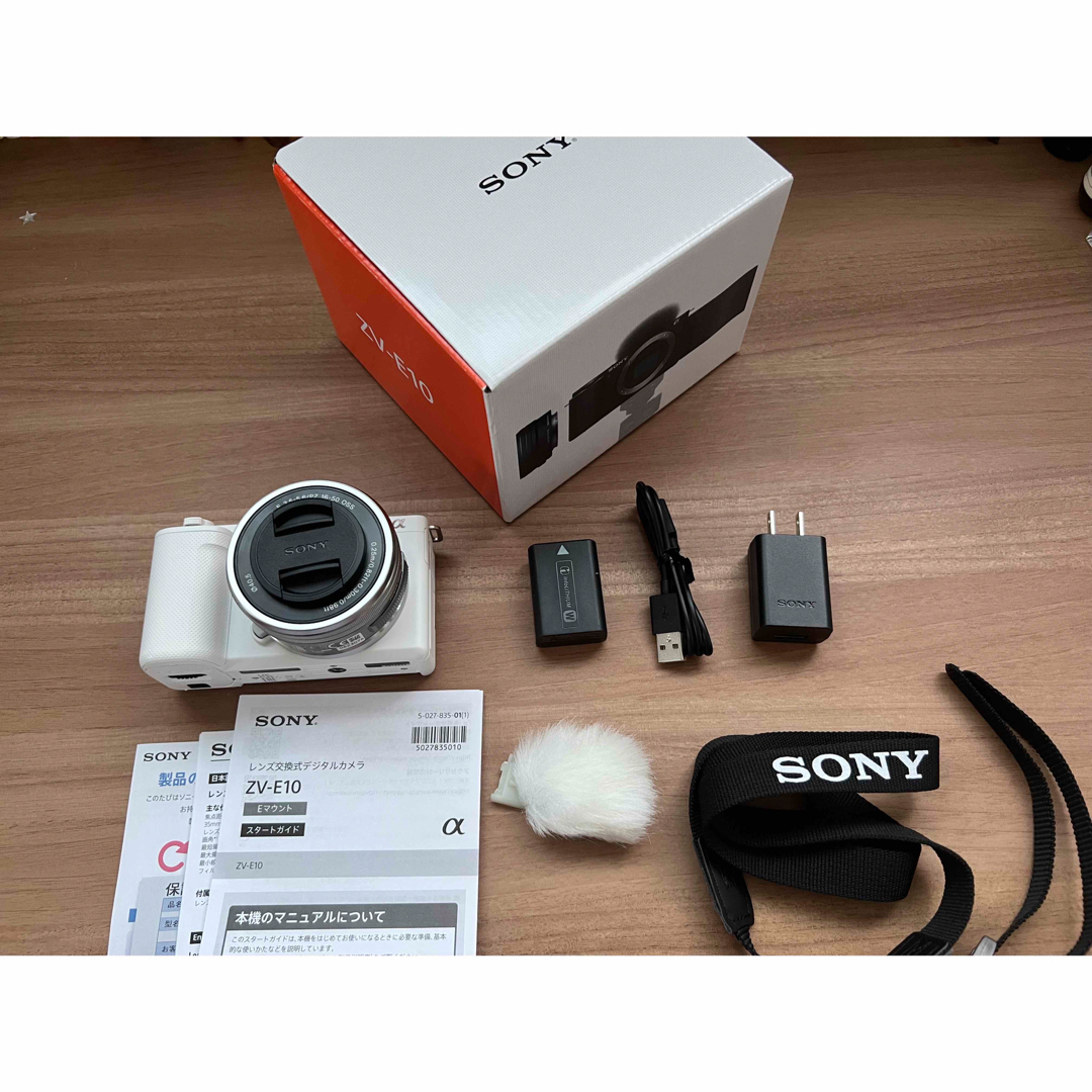 SONY VLOGCAM パワーズームレンズキット ホワイト ZV-E10L(W