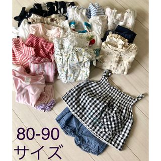 ミキハウス(mikihouse)の女の子　80 90サイズ まとめ売り　22点  ブランド品あり(その他)