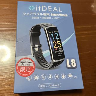 【新品未使用】 スマートウォッチ　itDEAL L8 ブラック(腕時計(デジタル))