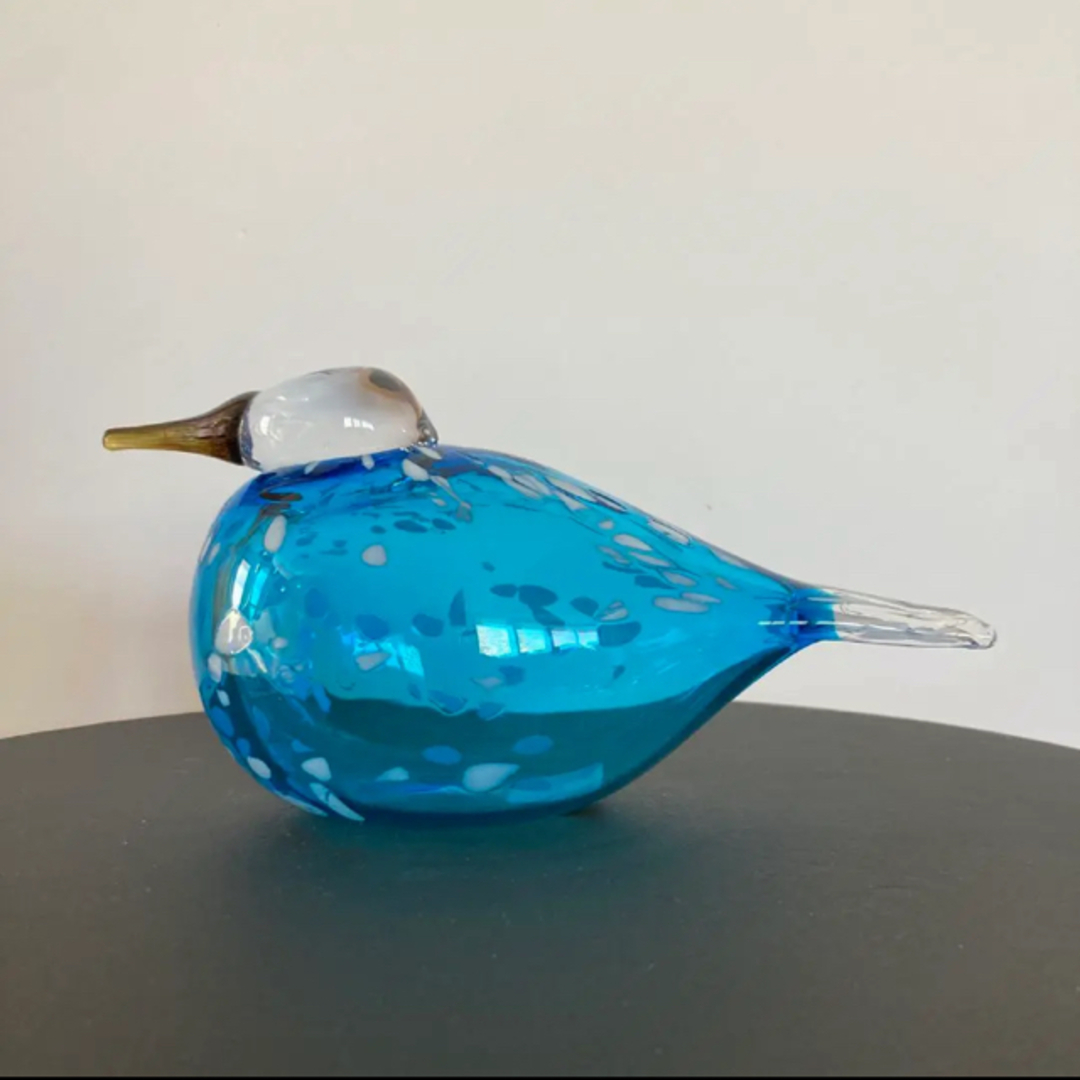 iittala(イッタラ)のイッタラバード　ブルーフィンチ　blue finch ⑥ エンタメ/ホビーの美術品/アンティーク(ガラス)の商品写真