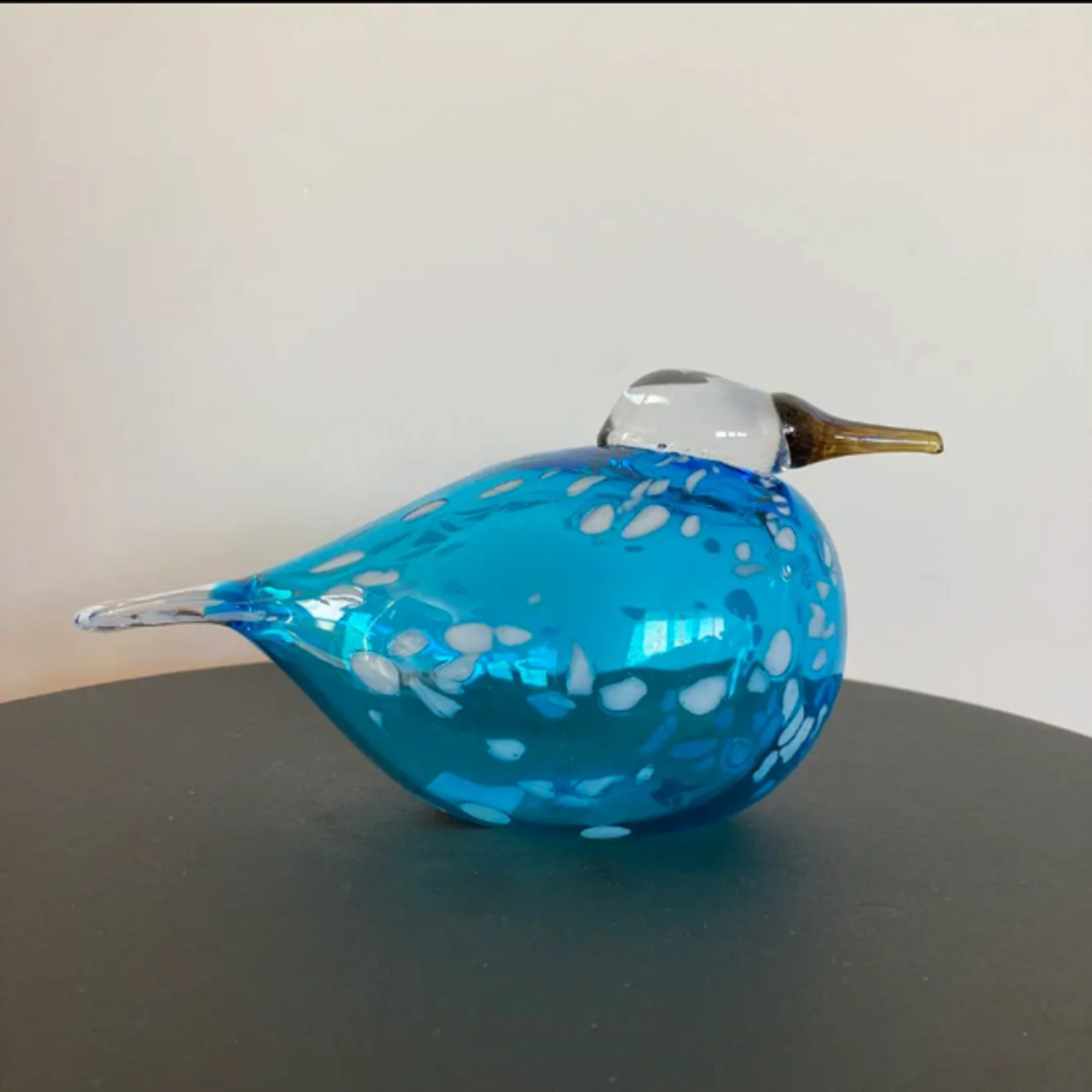 iittala(イッタラ)のイッタラバード　ブルーフィンチ　blue finch ⑥ エンタメ/ホビーの美術品/アンティーク(ガラス)の商品写真