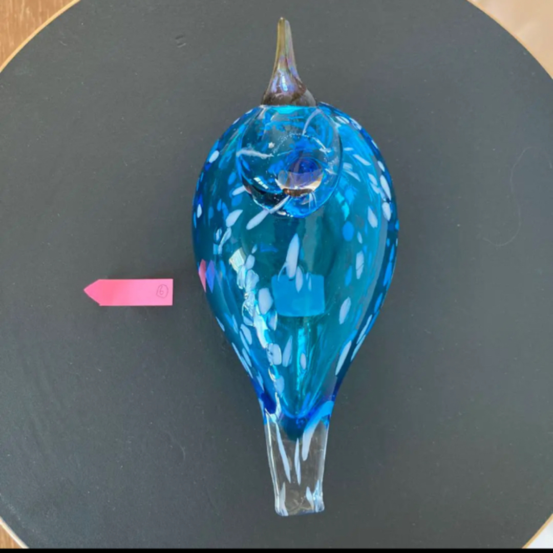 iittala(イッタラ)のイッタラバード　ブルーフィンチ　blue finch ⑥ エンタメ/ホビーの美術品/アンティーク(ガラス)の商品写真