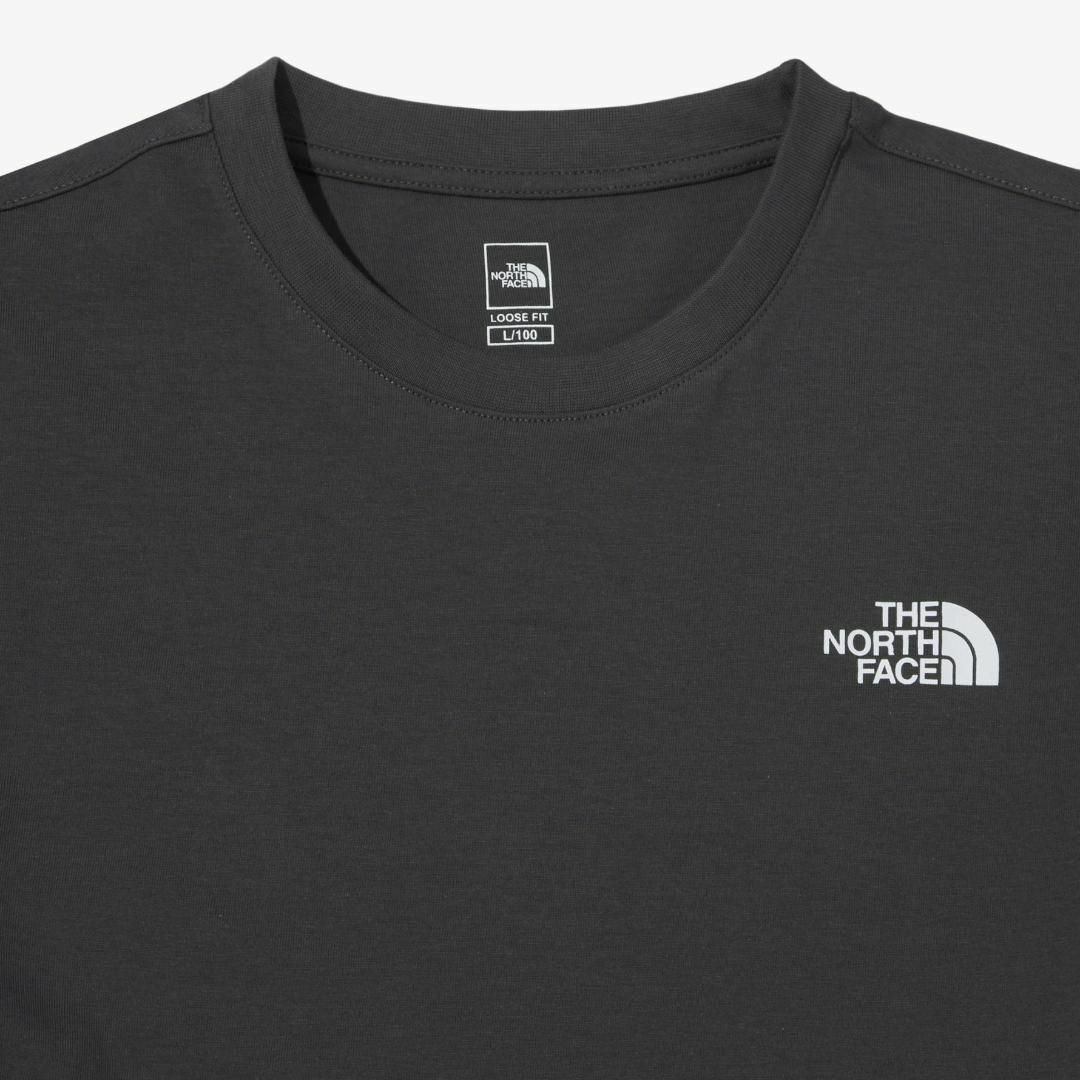 THE NORTH FACE(ザノースフェイス)の【韓国限定】ノースフェイス Tシャツ バンダナ柄 チャコールグレー メンズのトップス(Tシャツ/カットソー(半袖/袖なし))の商品写真