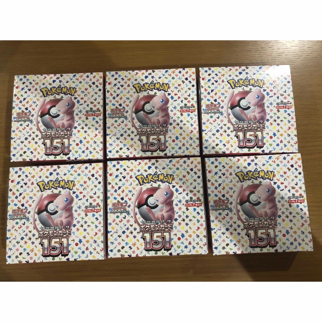 ポケモンカード ポケカ 151 ボックス 6BOX 新品未開封シュリンク付きの