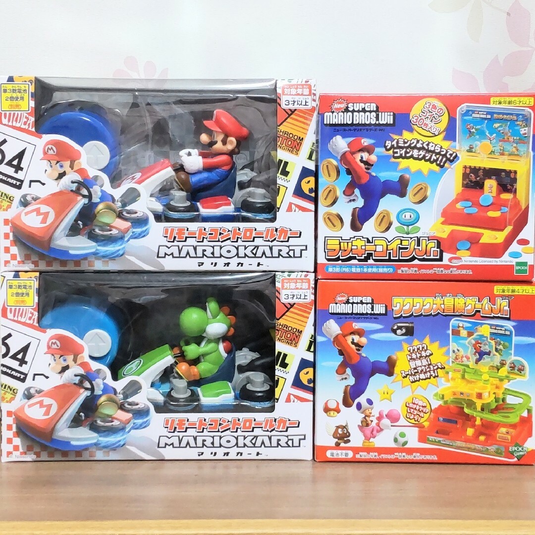 マリオカート＆ニュー・スーパーマリオブラザーズ・Wii おもちゃ 4種セット | フリマアプリ ラクマ