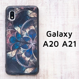 Galaxy A20 A21 モザイク ソフトケース カバー(Androidケース)
